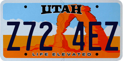 UT license plate Z724EZ