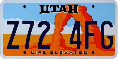UT license plate Z724FG