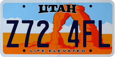 UT license plate Z724FL