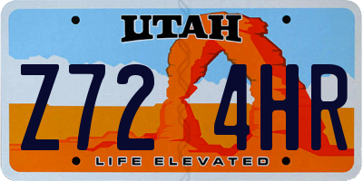 UT license plate Z724HR