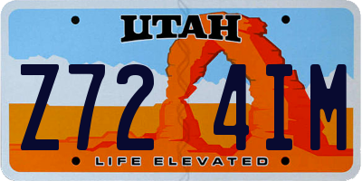 UT license plate Z724IM