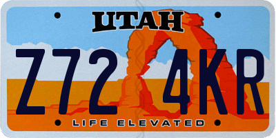 UT license plate Z724KR