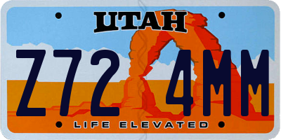 UT license plate Z724MM