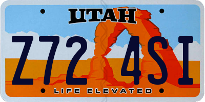 UT license plate Z724SI