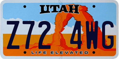 UT license plate Z724WG