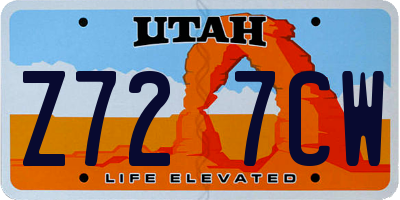 UT license plate Z727CW