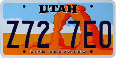 UT license plate Z727EO
