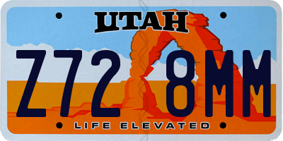 UT license plate Z728MM