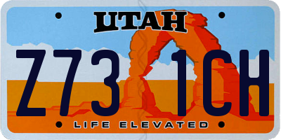 UT license plate Z731CH