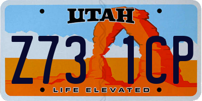 UT license plate Z731CP