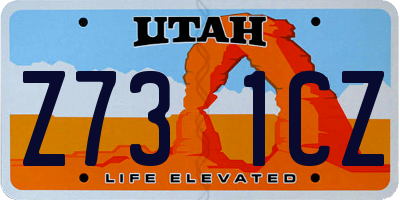 UT license plate Z731CZ