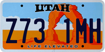 UT license plate Z731MH
