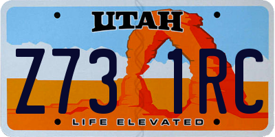 UT license plate Z731RC