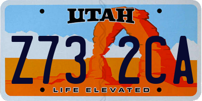 UT license plate Z732CA