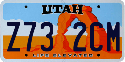 UT license plate Z732CM