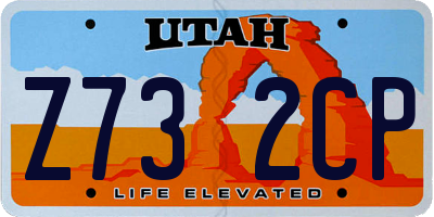 UT license plate Z732CP