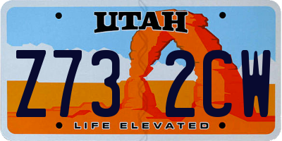 UT license plate Z732CW