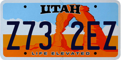 UT license plate Z732EZ
