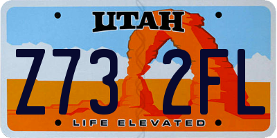 UT license plate Z732FL