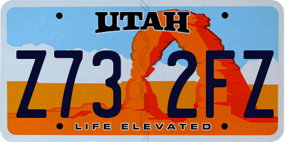 UT license plate Z732FZ