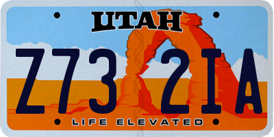 UT license plate Z732IA