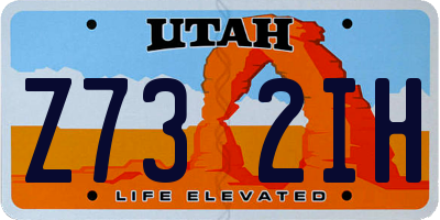 UT license plate Z732IH