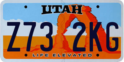 UT license plate Z732KG