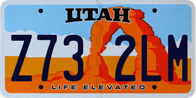 UT license plate Z732LM