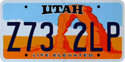 UT license plate Z732LP