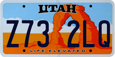 UT license plate Z732LQ