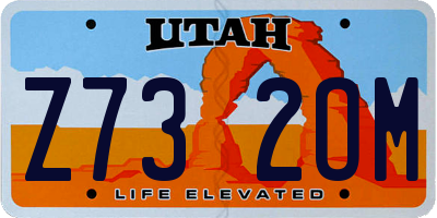 UT license plate Z732OM