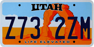 UT license plate Z732ZM