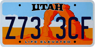 UT license plate Z733CF