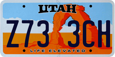 UT license plate Z733CH
