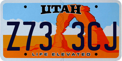 UT license plate Z733CJ