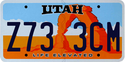 UT license plate Z733CM