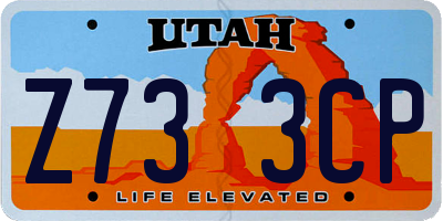 UT license plate Z733CP