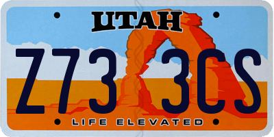 UT license plate Z733CS