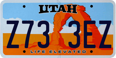 UT license plate Z733EZ