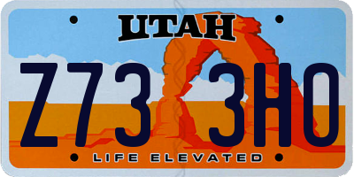UT license plate Z733HO