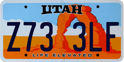 UT license plate Z733LF
