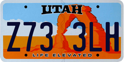 UT license plate Z733LH