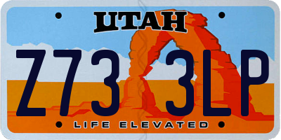 UT license plate Z733LP