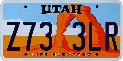 UT license plate Z733LR