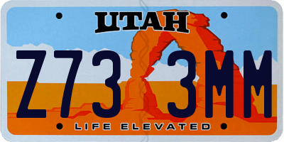 UT license plate Z733MM