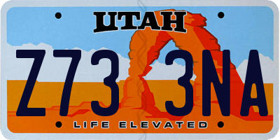 UT license plate Z733NA