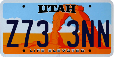 UT license plate Z733NN