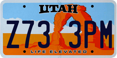 UT license plate Z733PM