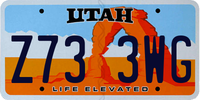 UT license plate Z733WG
