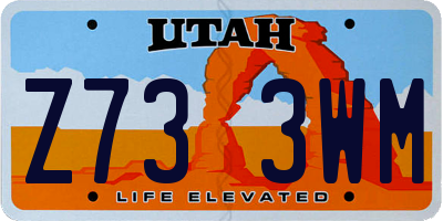 UT license plate Z733WM